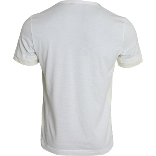 Dolce & Gabbana White Cotton Pocket Short Sleeves T-shirt TSH85133-48