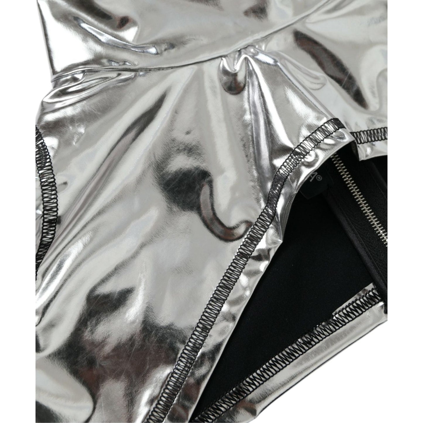 Dolce & Gabbana Silver Polyester Stretch Top