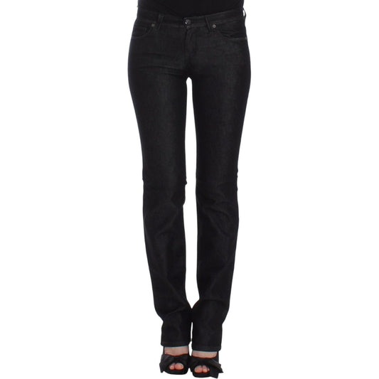 Ermanno Scervino Black Slim Jeans Denim Pants Skinny Leg Stretch SIG12452-2