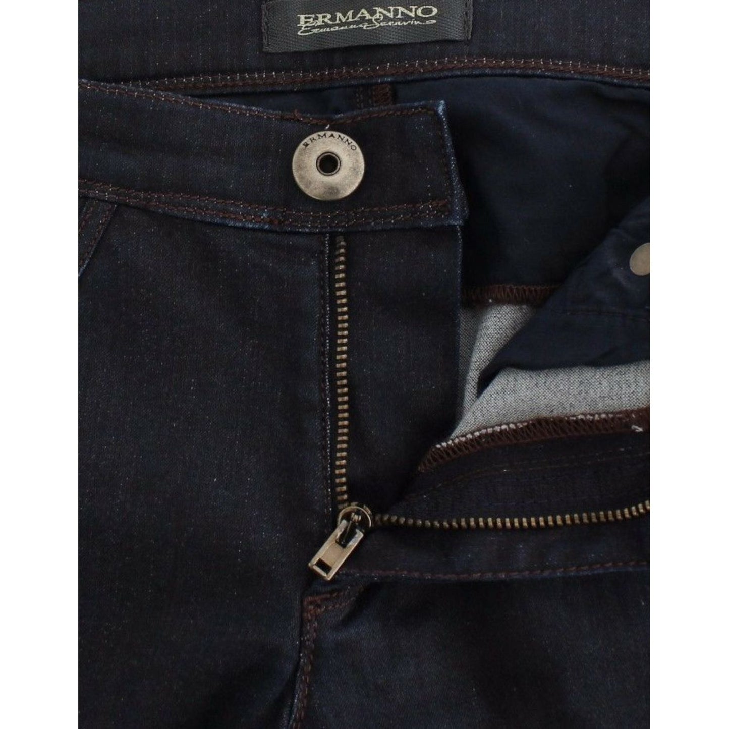 Ermanno Scervino Blue Slim Jeans Denim Pants Skinny Leg Stretch SIG12471-1