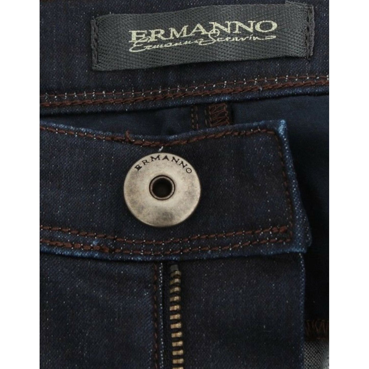 Ermanno Scervino Blue Slim Jeans Denim Pants Skinny Leg Stretch