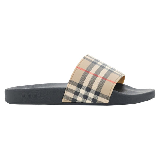 Burberry Brown Rubber Slides Sandals 5045629067893
