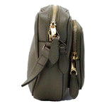 Burberry Small Branded Dark Fern Green Grainy Leather Camera Crossbody Bag Burberry Dark Slate Gray
