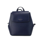 Kate Spade Madison Navy Saffiano Leather Medium Flap Shoulder Backpack Bag Kate Spade Dark Slate Gray