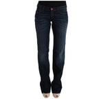 Costume National Elegant Blue Regular Fit Cotton Jeans Jeans & Pants Costume National Black