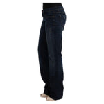 Costume National Elegant Blue Regular Fit Cotton Jeans Jeans & Pants Costume National Black