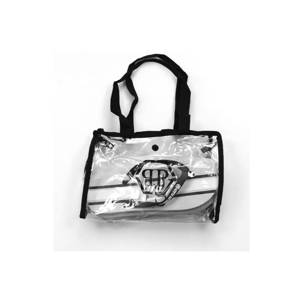 Philipp Plein Gray Polyester Women Flip Flop