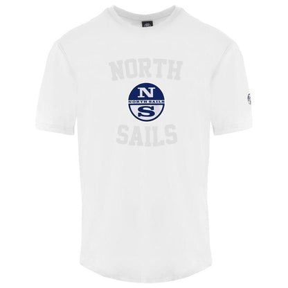 North Sails White Cotton Men T-Shirt