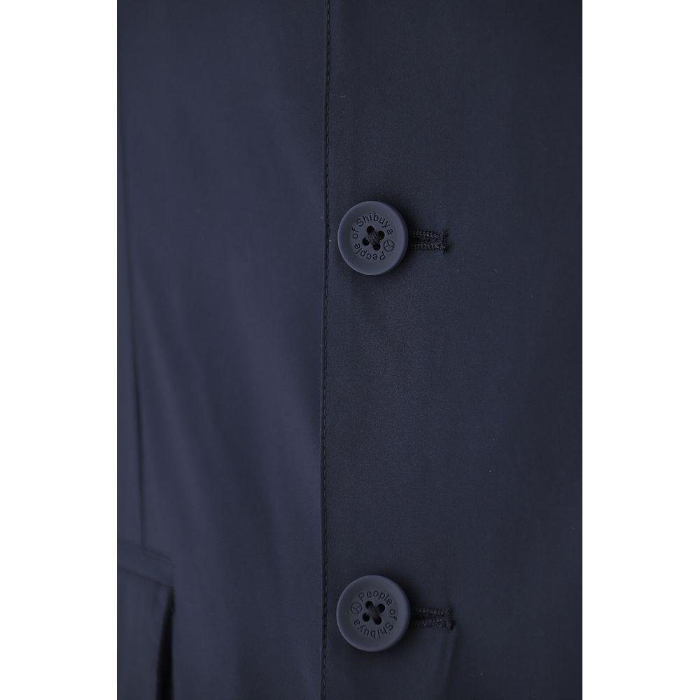 People Of Shibuya Elegant Water-Repellent Blue Jacket PE-12430-IT46 | S
