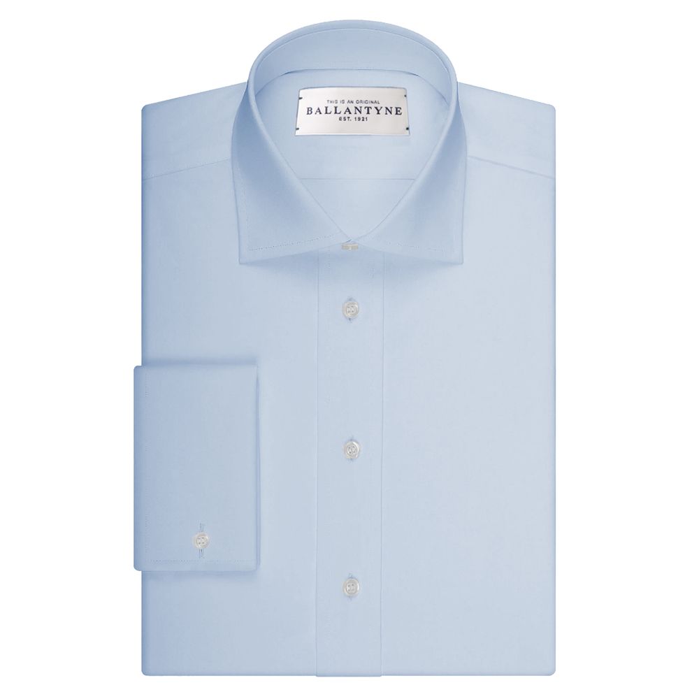 Ballantyne Blue Cotton Men Shirt