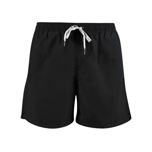 Yes Zee Black Polyester Men's Swim Short YE-12184-S