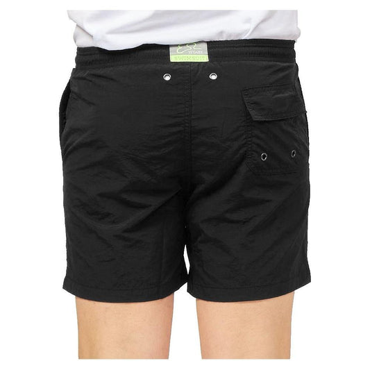 Yes Zee Black Polyester Men's Swim Short YE-12184-S