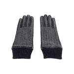 Cavalli Class Black Lambskin Men Glove Cavalli Class Dark Slate Gray