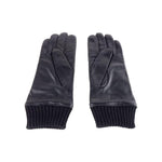 Cavalli Class Black Lambskin Men Glove Cavalli Class Dark Slate Gray