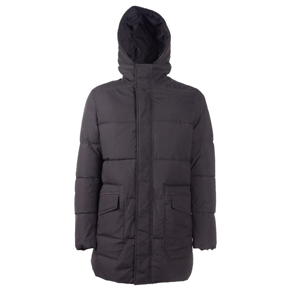 Emilio Romanelli Black Polyester Jackets & Coat