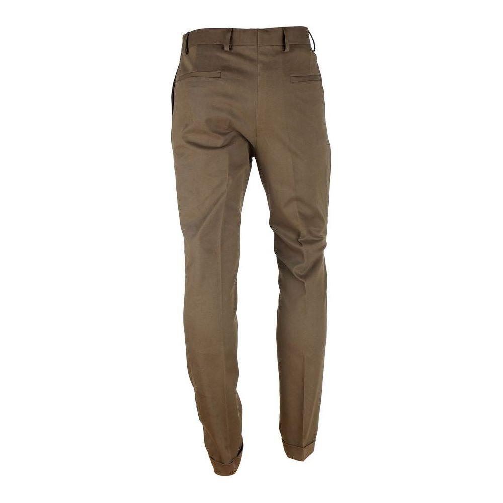 Made in Italy Brown Wool Men's Trousers MI-8340-IT56 | 3XL