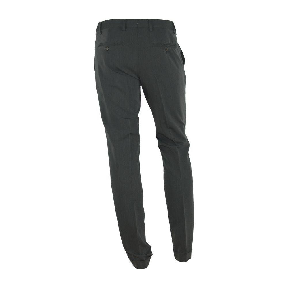 Made in Italy Gray Polyester Pant