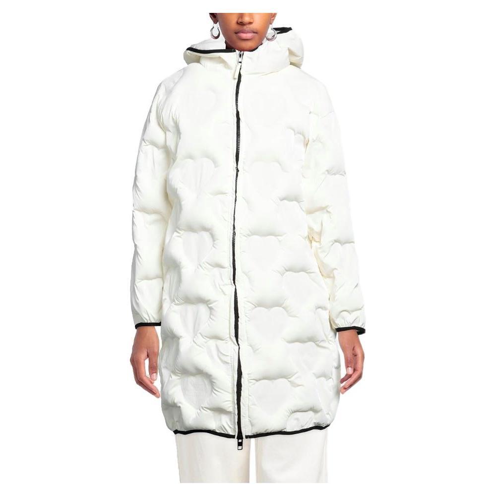 Love Moschino White Polyester Jackets & Coat