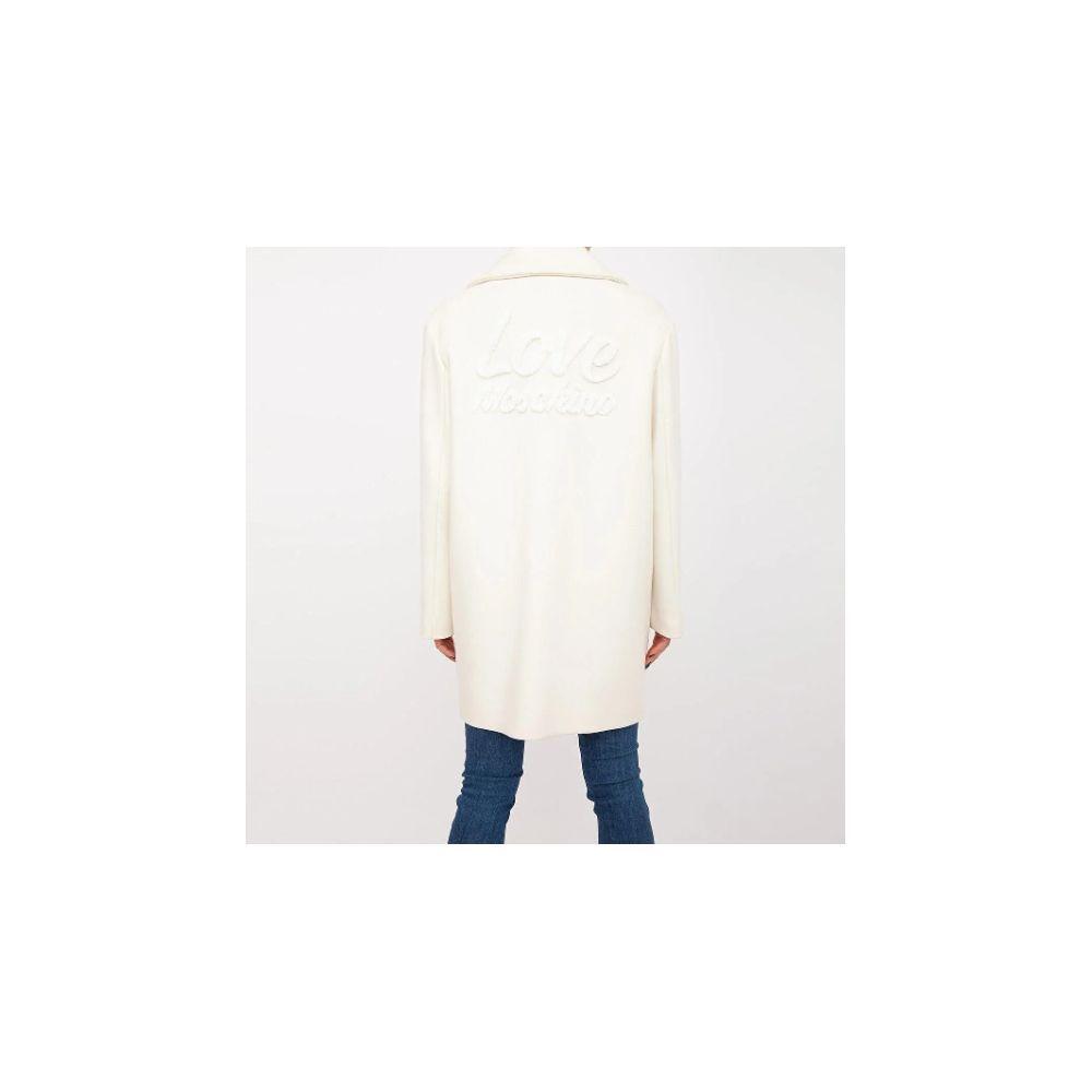 Love Moschino White Wool Coat