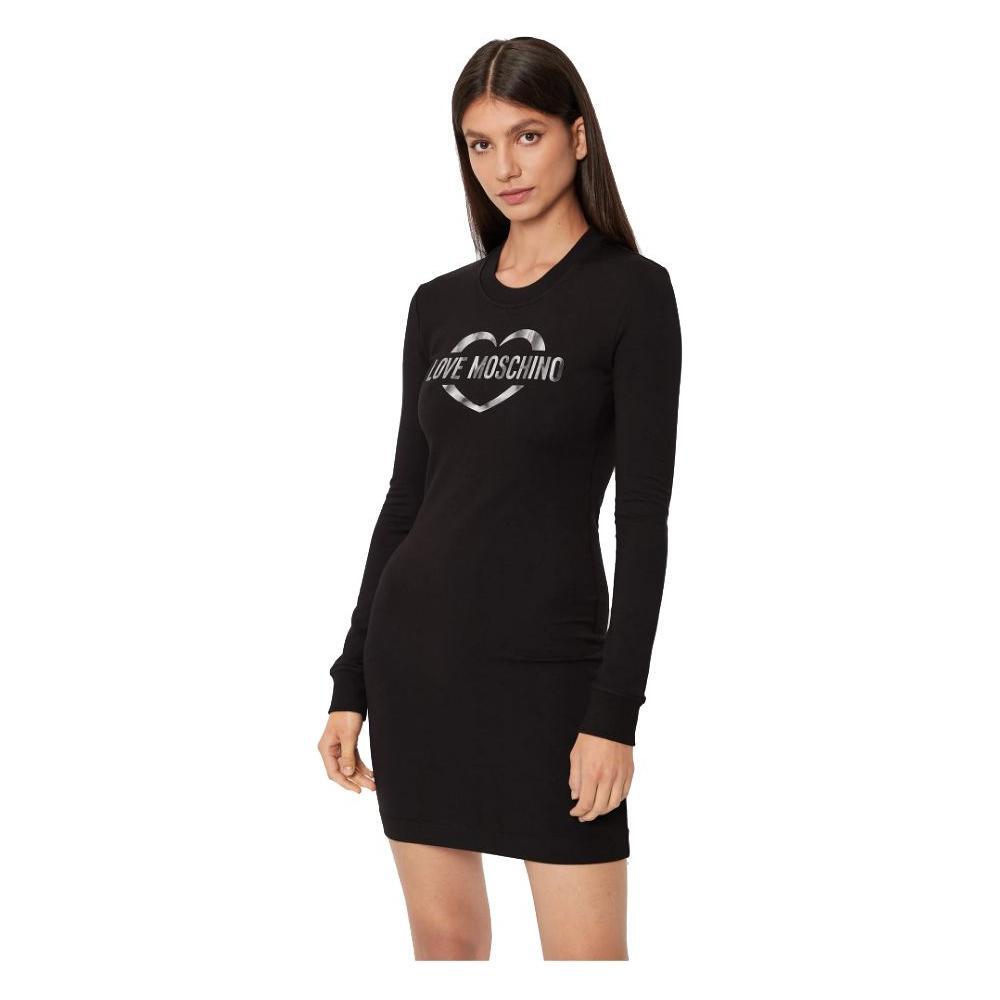 Love Moschino Black Cotton Dress