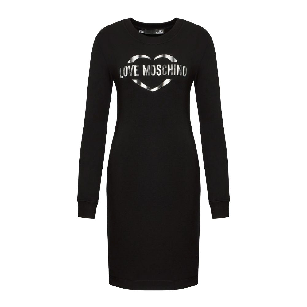 Love Moschino Black Cotton Dress