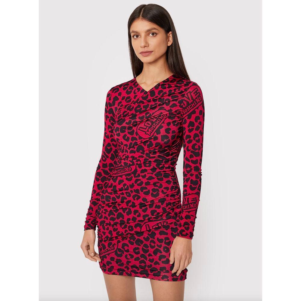 Love Moschino Red Viscose Dress