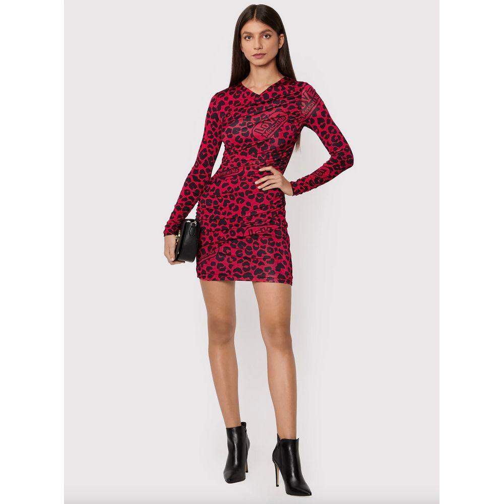 Love Moschino Red Viscose Dress