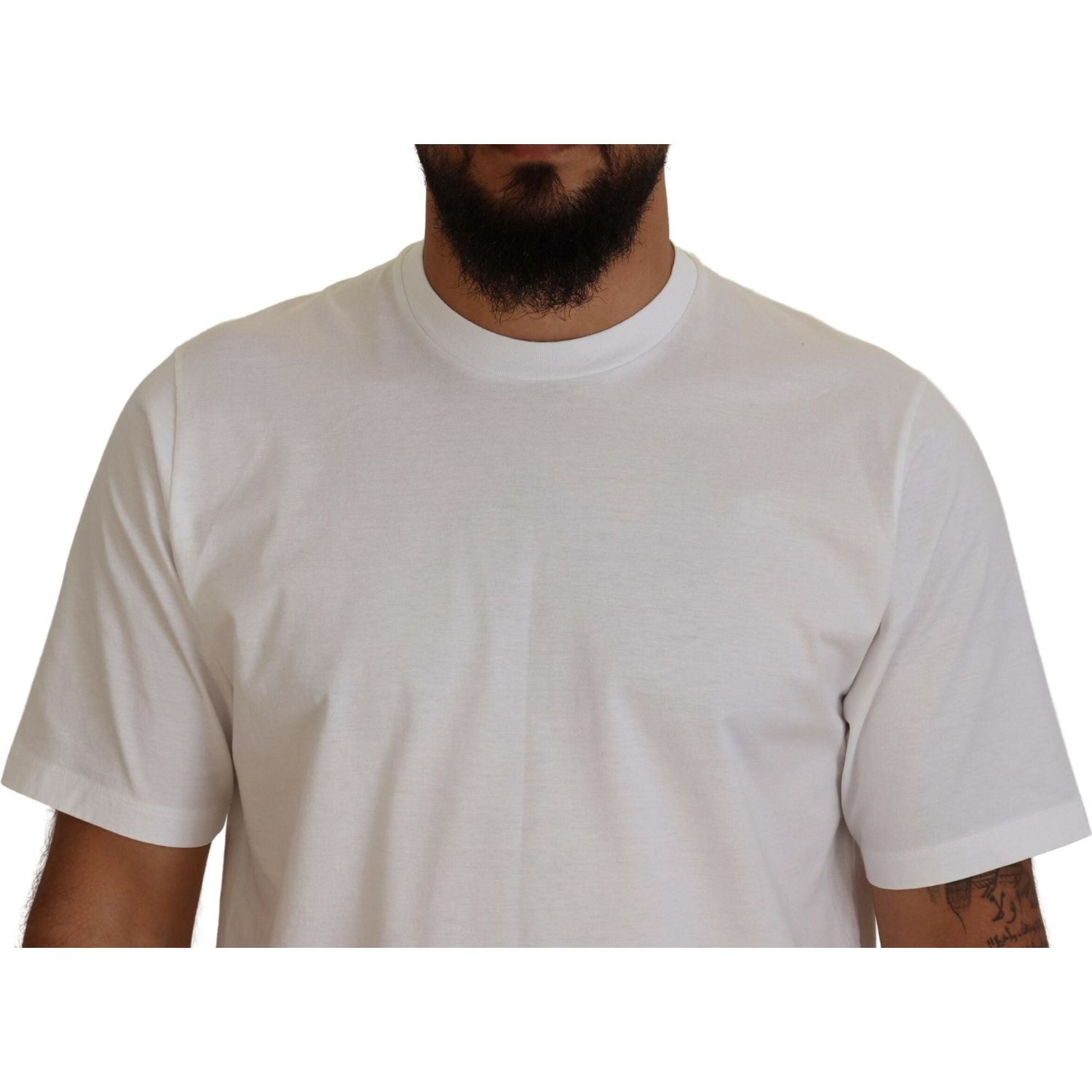 Dsquared² White Cotton Short Sleeves Crewneck T-shirt