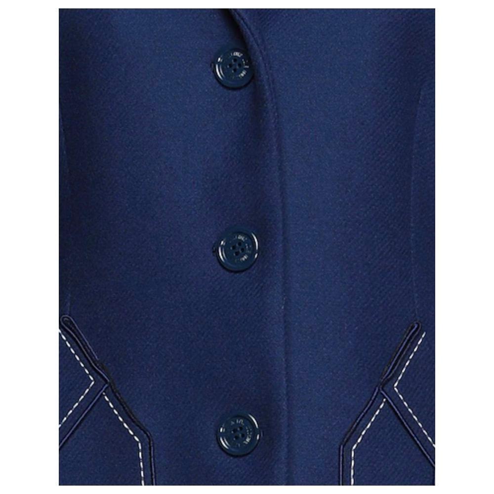 Love Moschino Blue Wool Coat