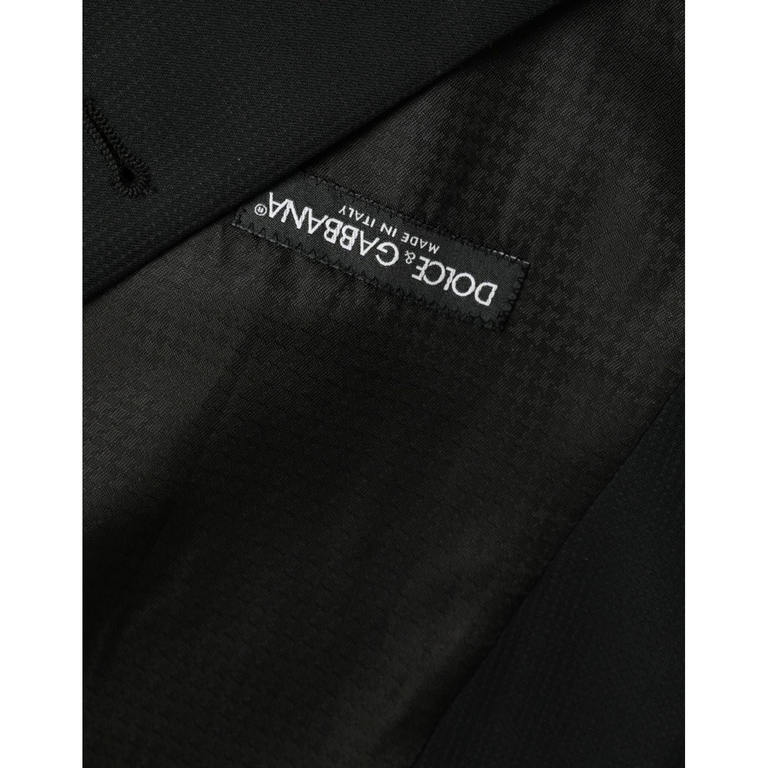 Dolce & Gabbana Black Wool Waistcoat Dress Formal Vest