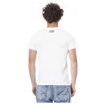 Cavalli Class White Cotton Men T-Shirt CA-24330-L