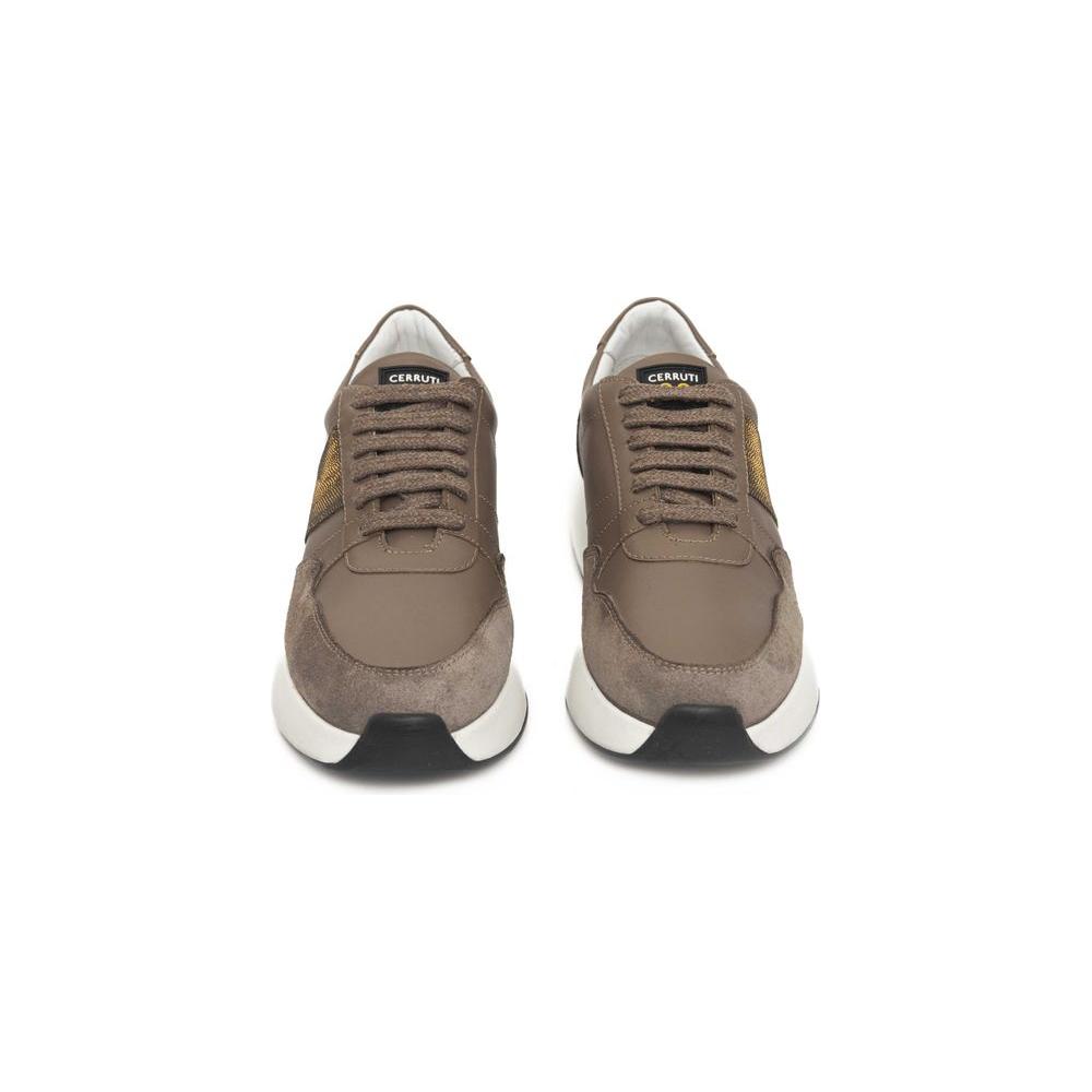 Cerruti 1881 Beige Cowhide Sneaker