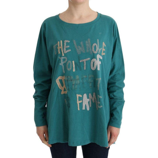 John Galliano Green Cotton Oversized Sweater TUI10023-1