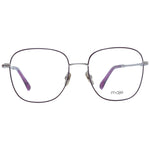 Maje Purple Women Glasses Frame with square shape, full-rim metal design, demo lenses, branded case included.