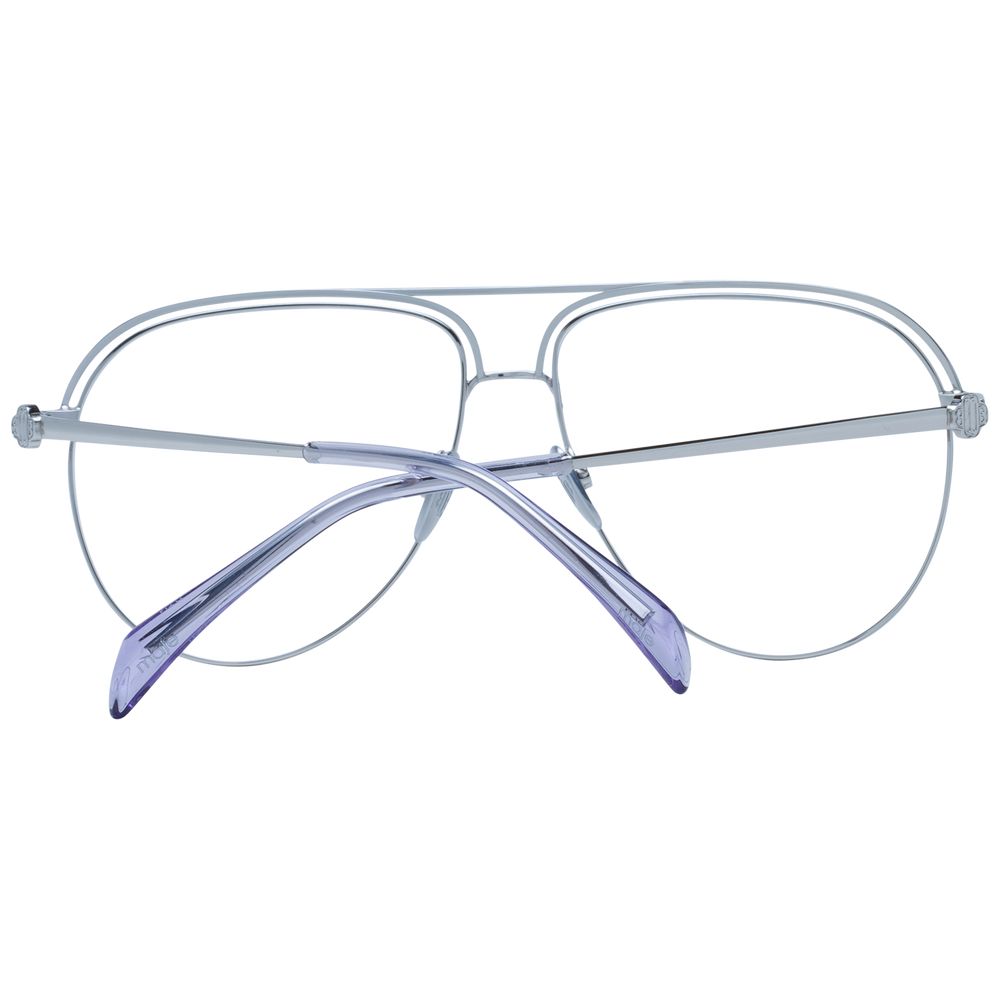 Maje Purple Women Glasses Frame in metal full-rim aviator style for women with demo lenses, includes a branded case.