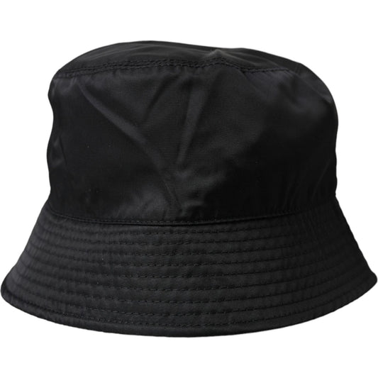 Dolce & Gabbana Black Wide Brim Cap Bucket Hat Men HAT9539-57