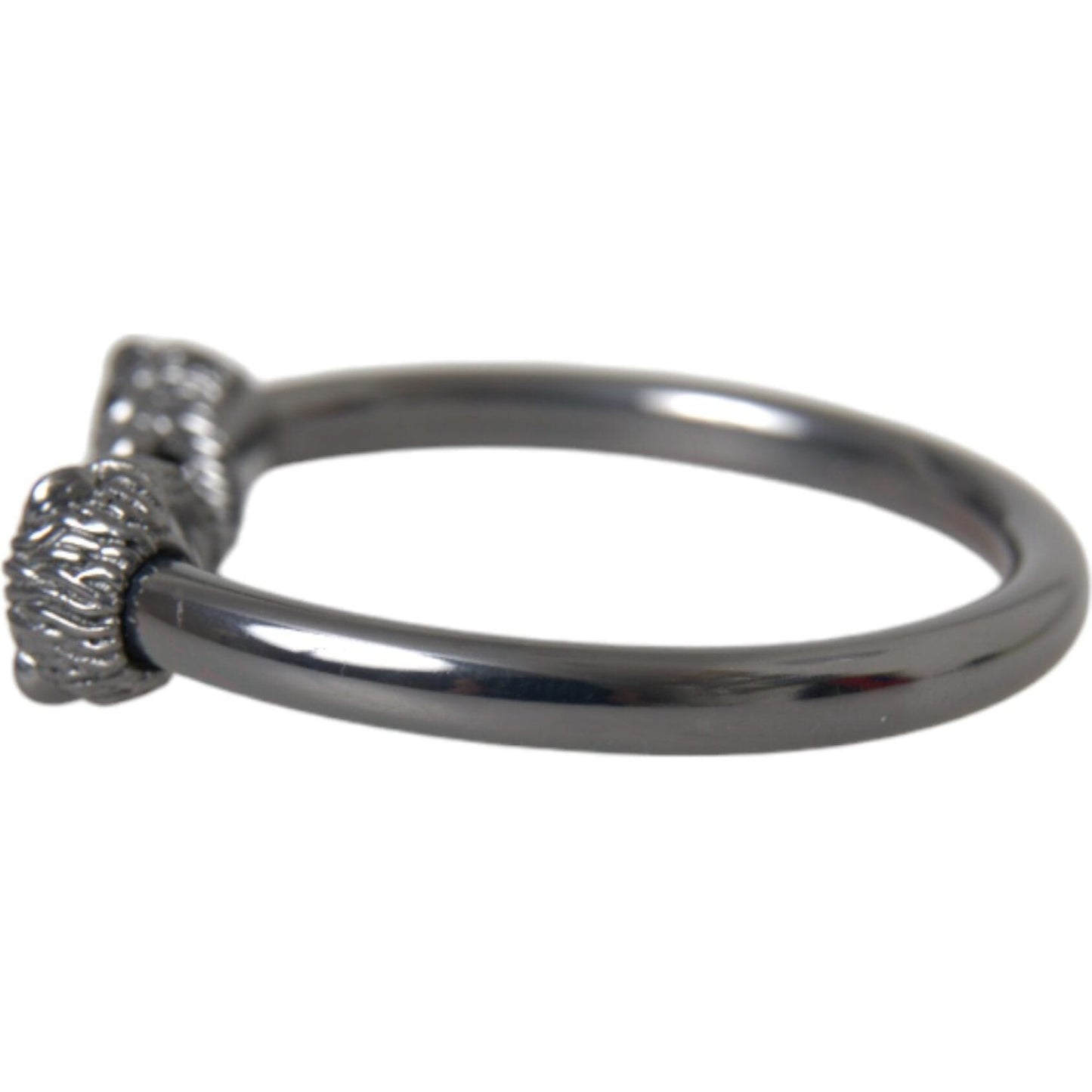 Nialaya Black Rhodium Lion Bangle Bracelet Women