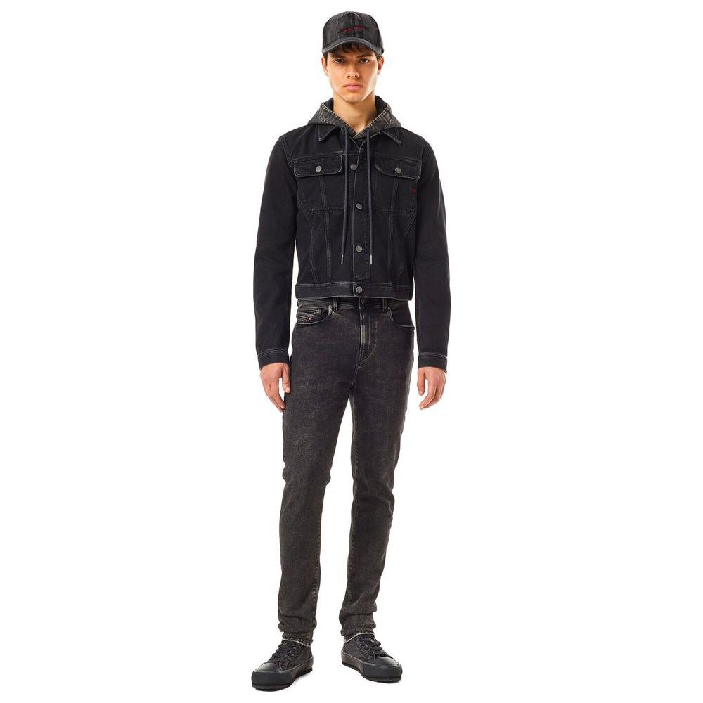 Diesel Black Cotton Jeans Denim