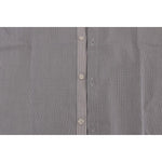Frankie Morello Chic Blue Checkered Casual Shirt Frankie Morello Dark Gray