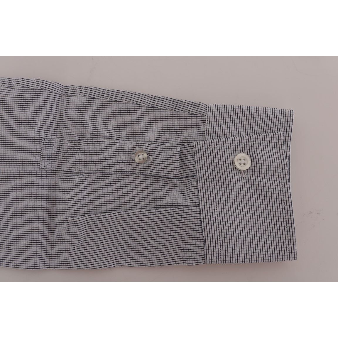 Frankie Morello White Blue Check Casual Cotton Regular Fit Shirt