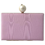 Dolce & Gabbana Pink Silk Gold Frame Clutch Evening Party Purse Bag BAG1037