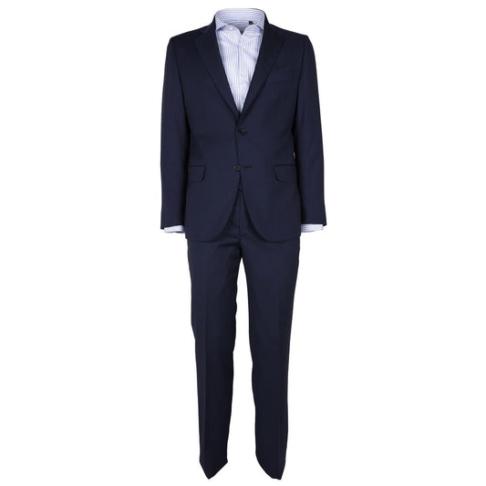 Made in Italy Blue Wool Men's Suit ER-12394-IT46 | S