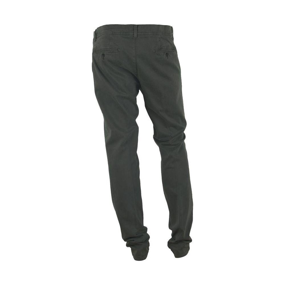 Made in Italy Gray Cotton Men Pant