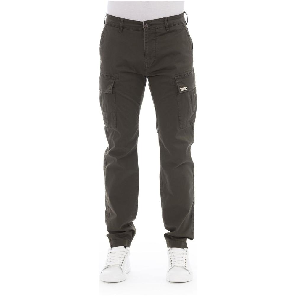 Baldinini Trend Army Cotton Men Cargo Trouser