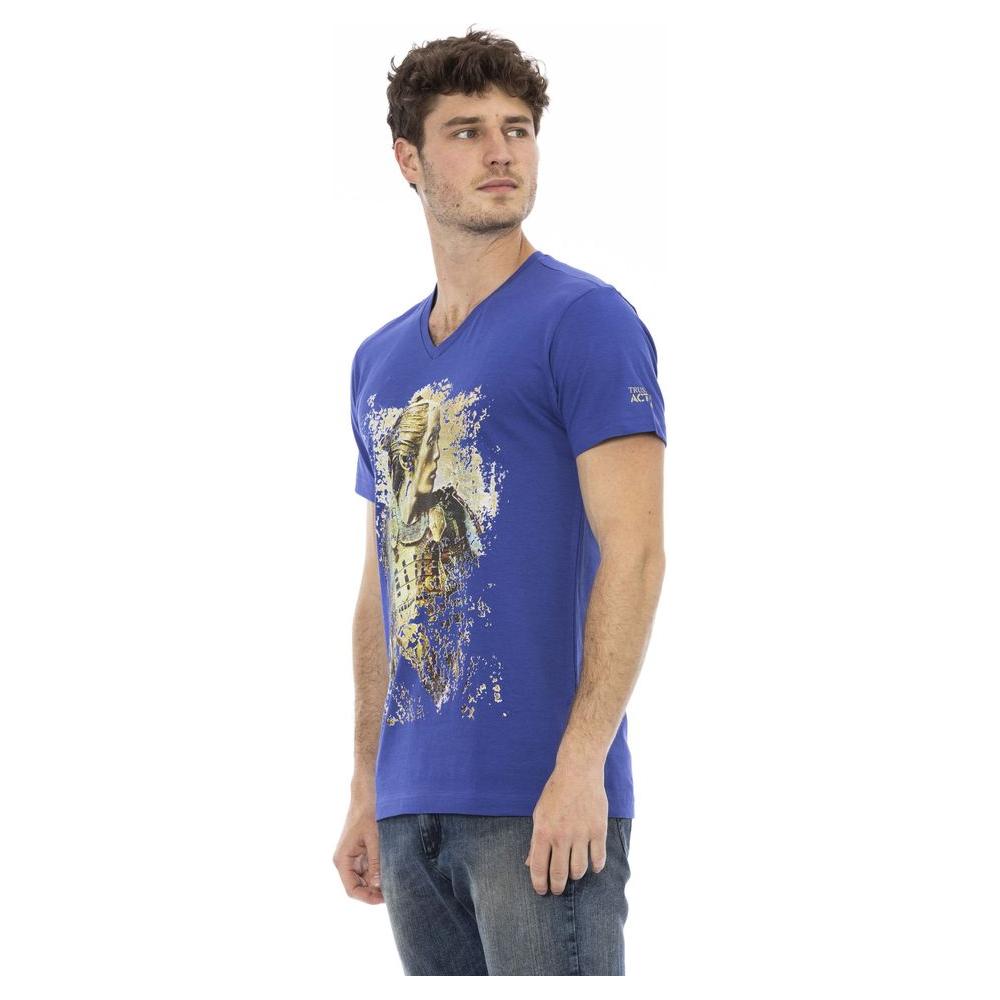 Trussardi Action Blue Cotton T-Shirt