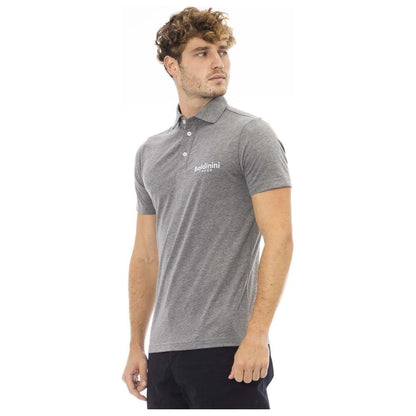 Baldinini Trend Gray Cotton Men Polo Shirt