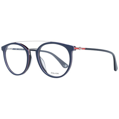 Police Blue Men Glasses Frame