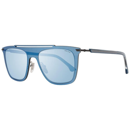 Police Blue Plastic Sunglasses