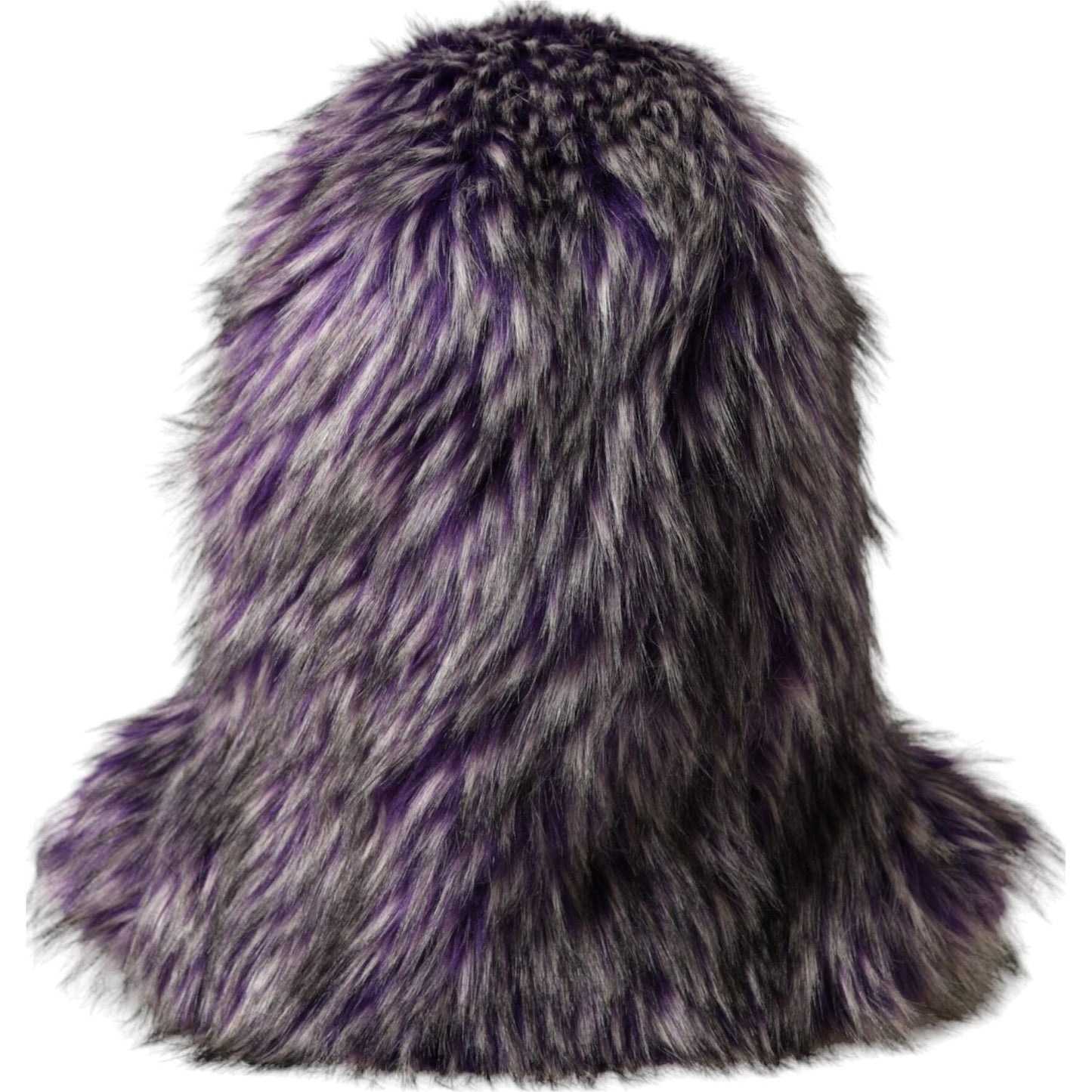 Dolce & Gabbana Purple Faux Fur Whole Head Wrap Hat HAT9566-57