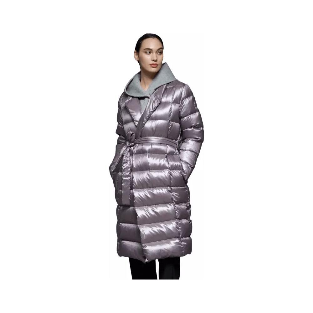 People Of Shibuya Grey Polyester Women's Quilted Jacket